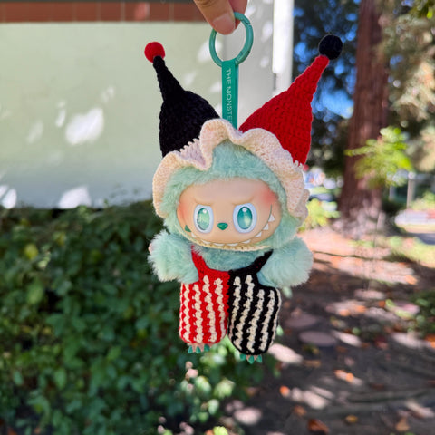 Custom two-Color Halloween Labubu Clown Outfits