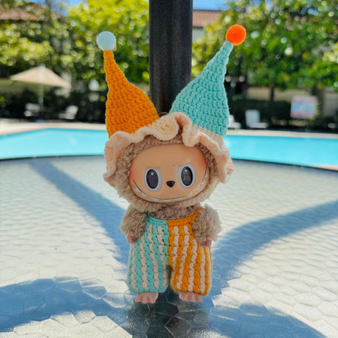 Custom two-Color Halloween Labubu Clown Outfits