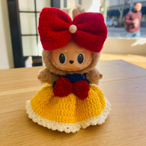 Cute Crochet Labubu Halloween Snow White Clothes