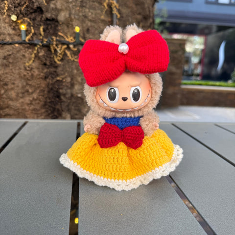 Cute Crochet Labubu Halloween Snow White Clothes