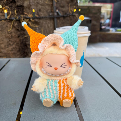 Custom two-Color Halloween Labubu Clown Outfits