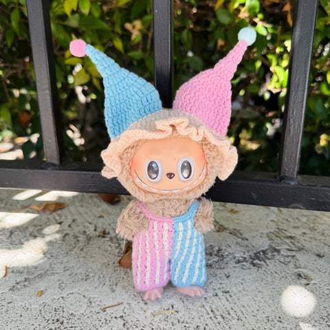 Custom two-Color Halloween Labubu Clown Outfits