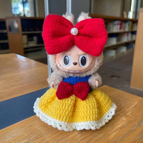 Cute Crochet Labubu Halloween Snow White Clothes