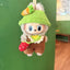 Handmade Crochet Flower and Strawberry Labubu Clothes