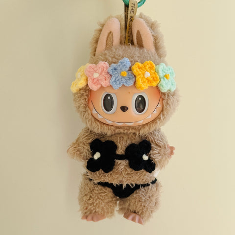 Labubu Crochet Bikini Clothes, Cute Labubu Sunglasses Accessories